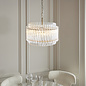 Nilo - Timeless Small Glass Chandelier -  Brushed Aged Brass - 3 Light