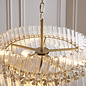 Nilo - Timeless Small Glass Chandelier -  Brushed Aged Brass - 3 Light