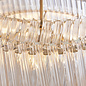 Nilo - Timeless Small Glass Chandelier -  Brushed Aged Brass - 3 Light