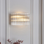 Nilo - Timeless Glass Wall Light -  Brushed Aged Brass