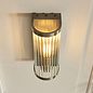 Morgan - Ribbed Glass and Antique Brass Wall Light