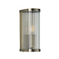 Morgan - Ribbed Glass and Antique Brass Wall Light