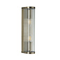 Morgan - Large Ribbed Glass and Antique Brass Wall Light