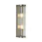 Morgan - Large Ribbed Glass and Antique Brass Wall Light