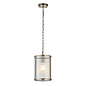 Morgan - Ribbed Glass and Antique Brass Lantern Pendant Light