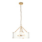 Kelly - Organic Handmade Glass Chandelier - 6 Light