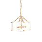 Kelly - Small Organic Handmade Glass Chandelier - 4 Light