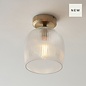 Ferna - Ribbed Glass Hallway Ceiling Light