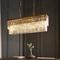 Lumara - Art Deco Crystal Chandelier - Linear