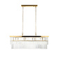 Lumara - Art Deco Crystal Chandelier - Linear