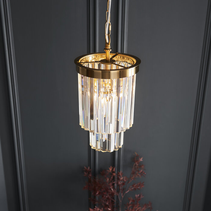 Lumara - Art Deco Crystal Chandelier - Small