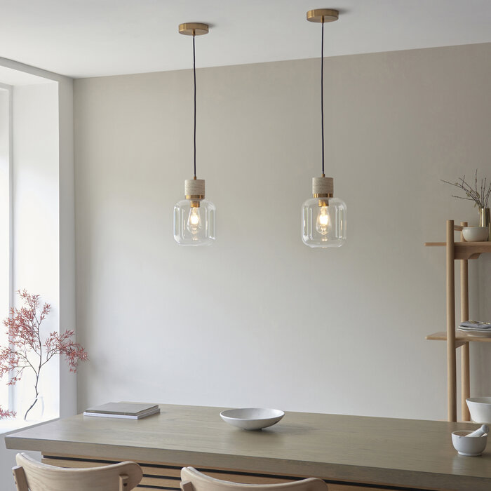 Travis - Glass Pendant Light