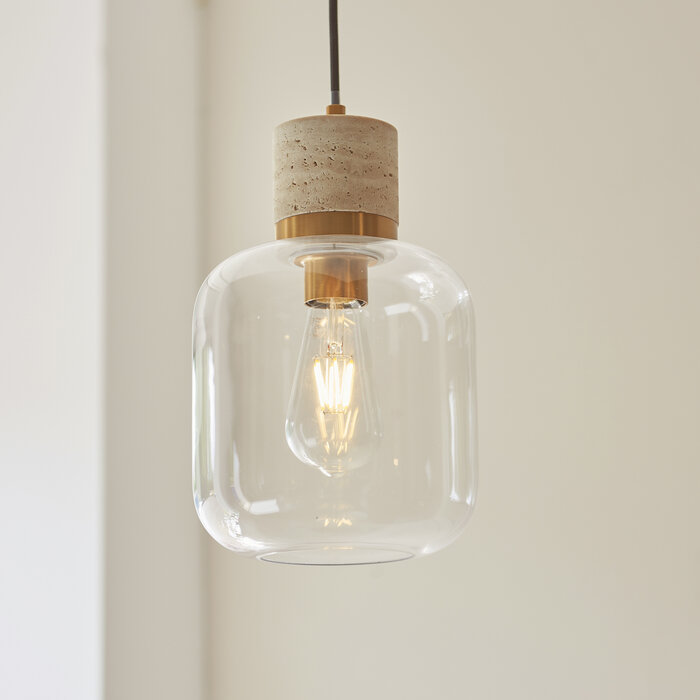 Travis - Glass Pendant Light
