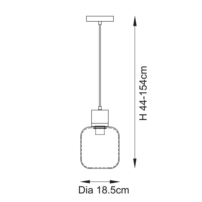 Travis - Glass Pendant Light