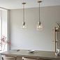 Travis - Marble and Glass Pendant Light