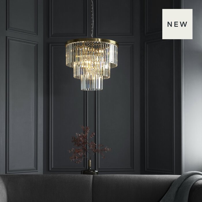 Lumara - Art Deco Crystal Chandelier - Large