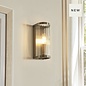 Morgan - Ribbed Glass and Antique Brass Wall Light