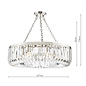 Hikari – 8 Light Crystal Chandelier – Polished Nickel and Crystal