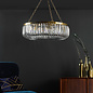 Hikari – 8 Light Crystal Chandelier – Satin Gold and Crystal