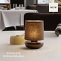 Noble Firefly - Rechargeable Cordless Table Lamp - Bronze & Brown Linen