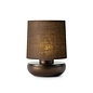 Noble Firefly - Rechargeable Cordless Table Lamp - Bronze & Brown Linen