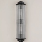 Tai - Two Light Wall Light with Glass Rods - Black