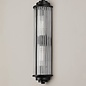 Tai - Two Light Wall Light with Glass Rods - Black