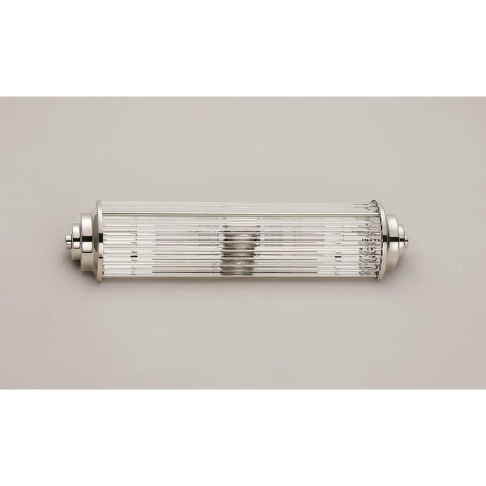 Tai - Two Light Wall Light with Glass Rods - Polished Nickel