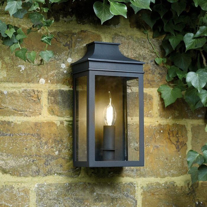 Vapor - Coach Lantern Outdoor Wall Light - Black