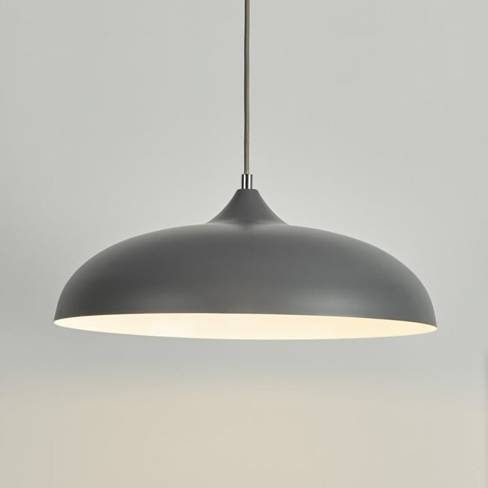 Kayleb - Graphite Grey Dome Pendant Light
