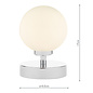 Robert - Chrome Globe Touch Table Lamp