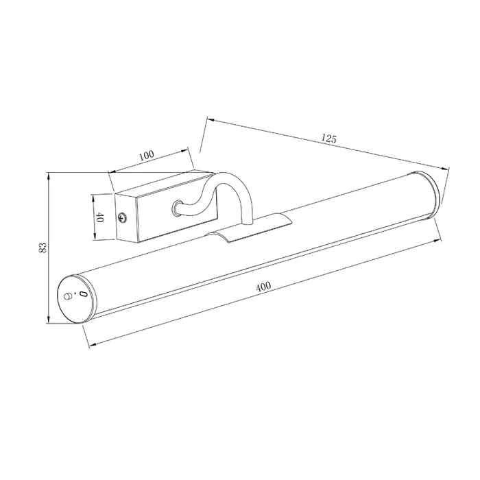Muse - Rechargeable Picture Light - Large - Gold