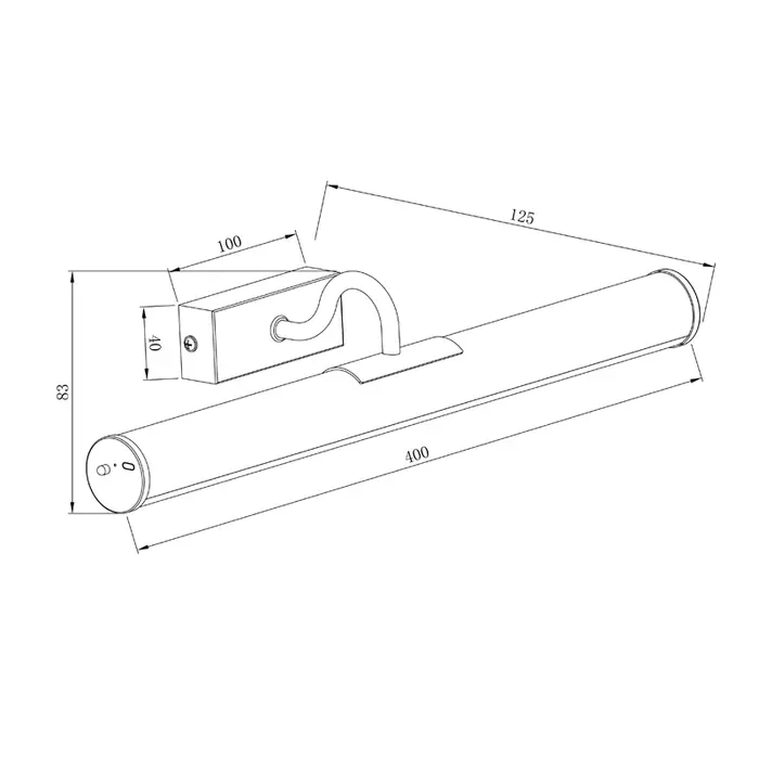 Muse - Rechargeable Picture Light - Large - Black