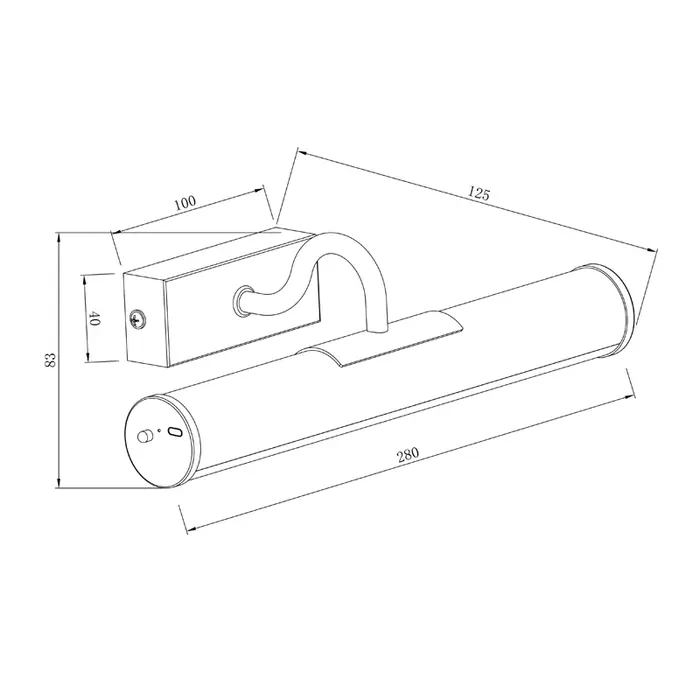 Muse - Rechargeable Picture Light - Small - Black