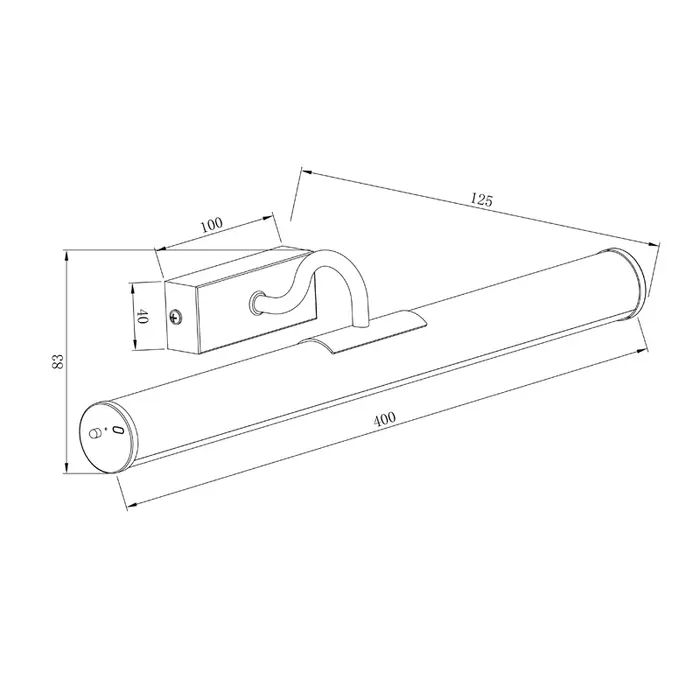 Muse - Rechargeable Picture Light - Large - Nickel