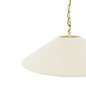 Harland - 5 Light Pendant Ceiling Light and Shade - Matt Antique Brass