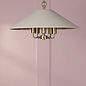 Harland - 5 Light Pendant Ceiling Light and Shade - Matt Antique Brass