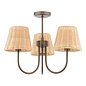 Hasfield - 3 Light Pendant Ceiling Light and Shades - Antique Bronze