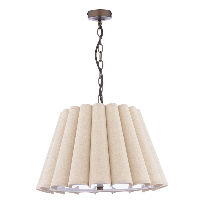 Holwell - 2 Light Pendant Ceiling Light with Shade - Antique Bronze - Laura