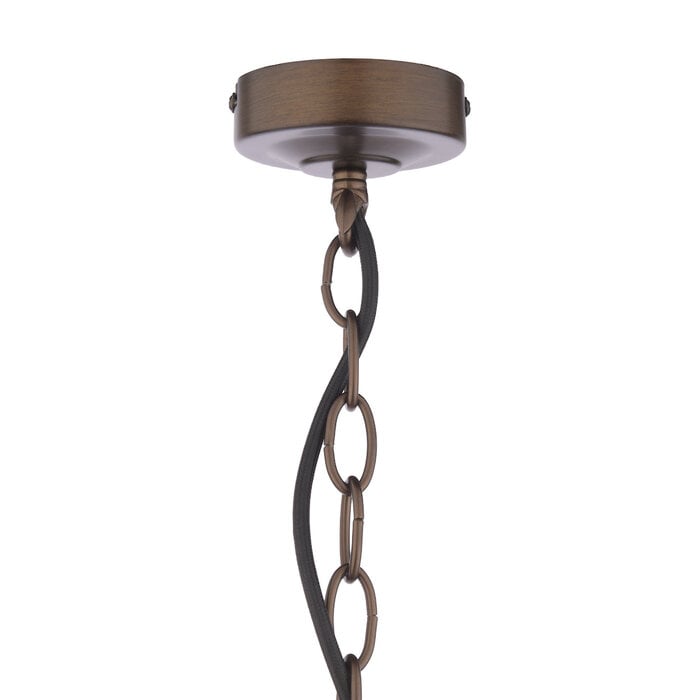 Holwell - 2 Light Pendant Ceiling Light with Shade - Antique Bronze - Laura
