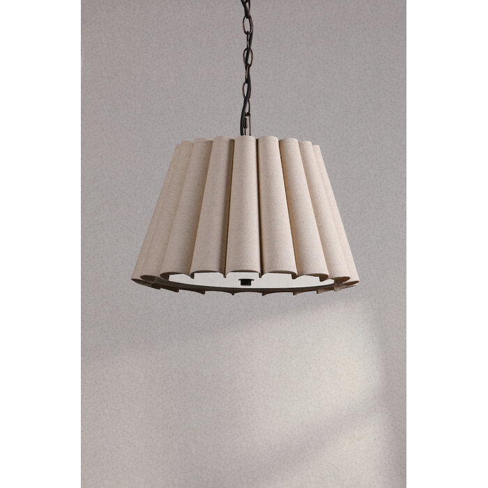 Holwell - 2 Light Pendant Ceiling Light with Shade - Antique Bronze - Laura