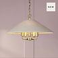 Harland - 5 Light Pendant Ceiling Light and Shade - Matt Antique Brass