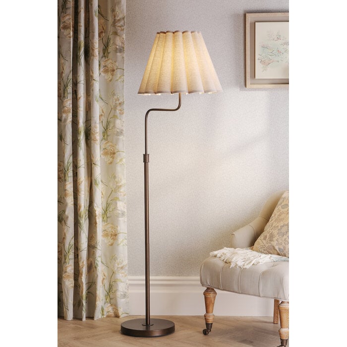 Holwell - Floor Lamp With Shade - Antique Bronze - Laura Ashley