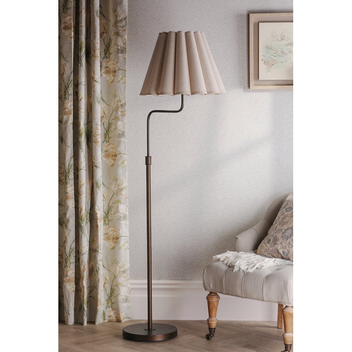 Holwell - Floor Lamp With Shade - Antique Bronze - Laura Ashley