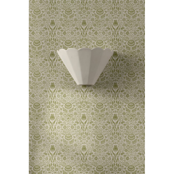 Scallop - Wall Light - White Ceramic - Laura Ashley