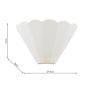 Scallop - Wall Light - White Ceramic - Laura Ashley