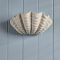 Shell Wall Light in White Ceramic - Laura Ashley