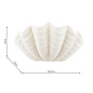 Laura Ashley Shell Wall Light in White Ceramic