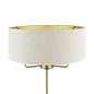 Sorrento - 3 Light Floor Lamp with Shade - Matt Antique Brass - Laura Ashley
