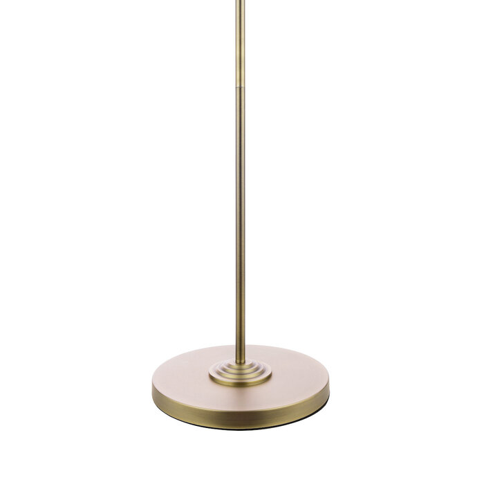 Sorrento - 3 Light Floor Lamp with Shade - Matt Antique Brass - Laura Ashley